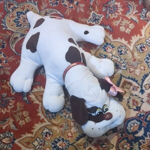 Vintage 1985 Pound Puppy With Pink Bow